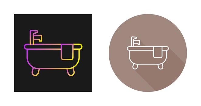 Bathtub Vector Icon