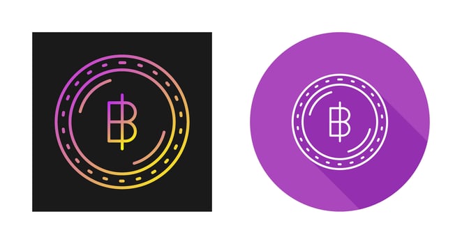 Baht Currency Vector Icon