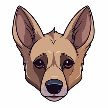 Dog Vector Cute Dog Cartoon Symbol
