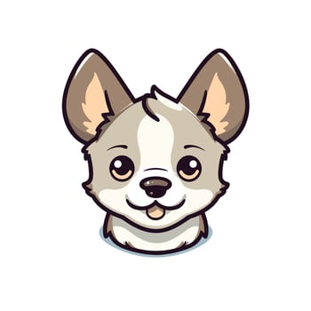 Dog Vector Cute Dog Cartoon Symbol