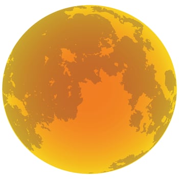 Illustration of the full moon vector