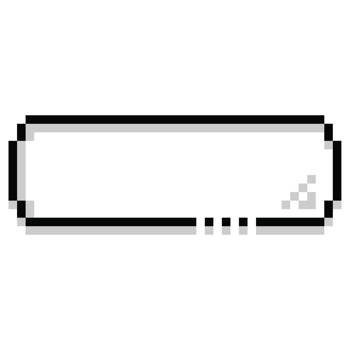 Pixel art cartoon speech balloon png