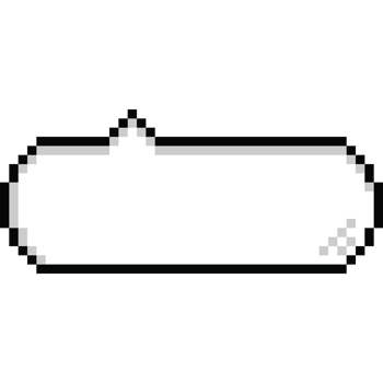 Pixel art cartoon speech balloon png