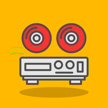 Dvd Player Vector Icon Design