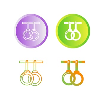 Gym Rings Vector Icon
