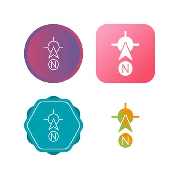 North Vector Icon