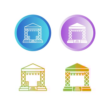 Stage Vector Icon