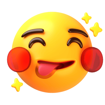 Yummy Face 3D Emoji Icon png