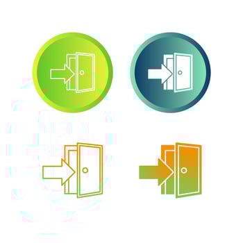 Exit Door Vector Icon