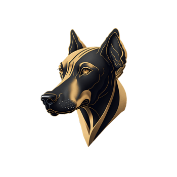 AI Generative dog illustration png