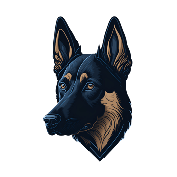AI Generative dog illustration png
