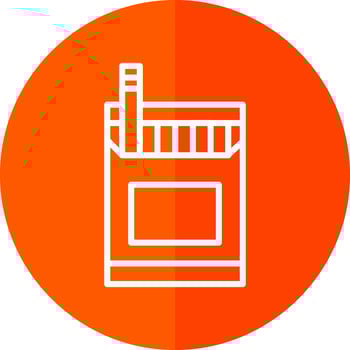 Cigarette Pack Vector Icon Design