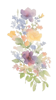 Flower watercolor clip art png
