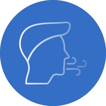 Inhale Vector Icon Design