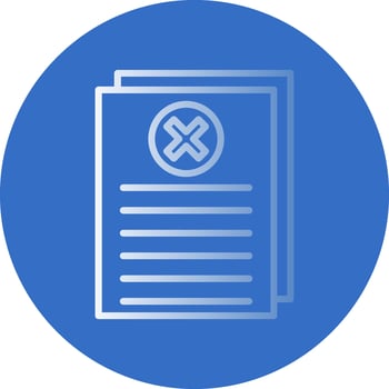 Reject Vector Icon Design