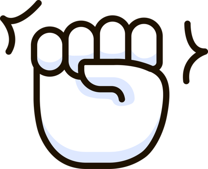 raised fist icon emoji sticker png