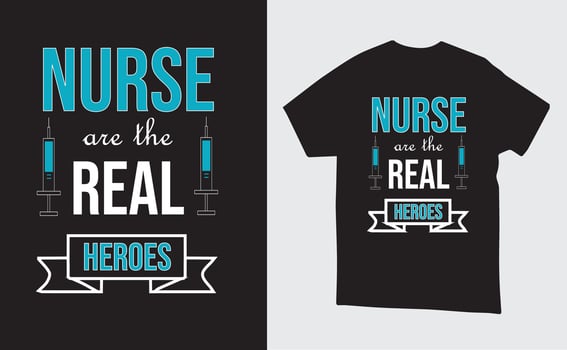 Vector Nurse illustration t-shirt or poster Design