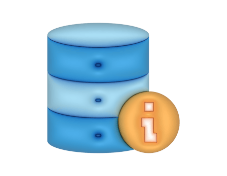 Blue Database Information Symbol png