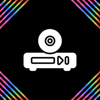 DVD Drive Vector Icon