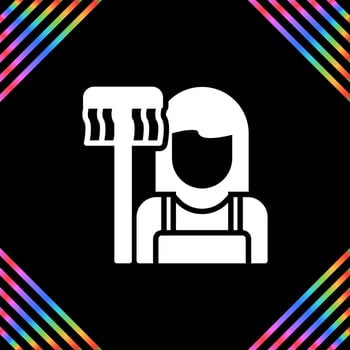 Housekeeper Vector Icon
