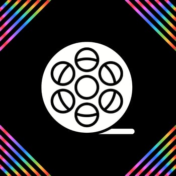 Film Reel Vector Icon