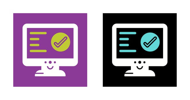 Check Lcd Vector Icon