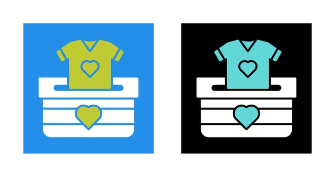 Cloth Donate Vector Icon