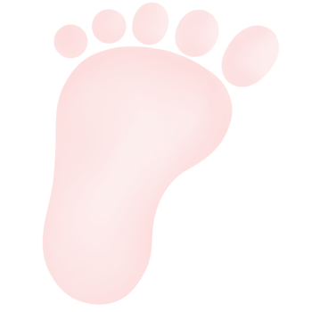 foot print clipart baby pink transparent png