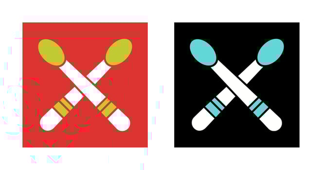 Drumsticks Vector Icon