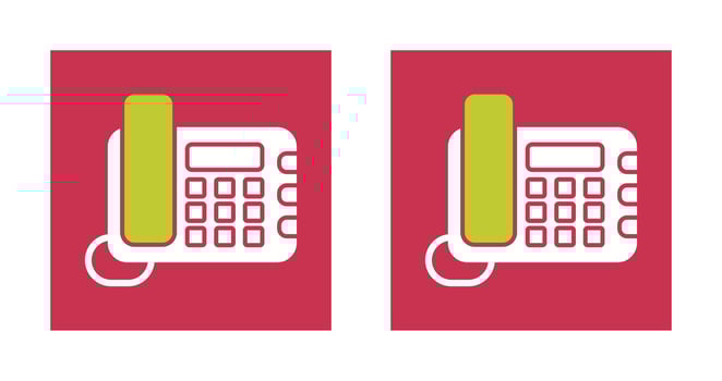 Land Line Phone Vector Icon