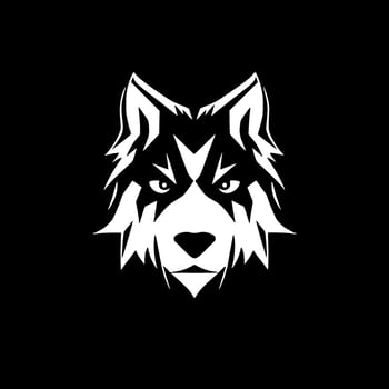 Dog - Black and White Isolated Icon - Vector illustration