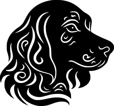 Dog - Minimalist and Flat Logo - Vector illustration
