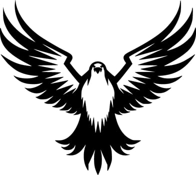 Eagle, Minimalist and Simple Silhouette - Vector illustration
