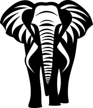 Elephant - Minimalist and Flat Logo - Vector illustration