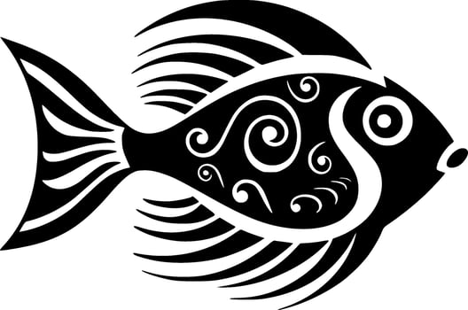Fish - Minimalist and Flat Logo - Vector illustration