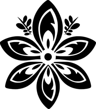 Flower, Minimalist and Simple Silhouette - Vector illustration