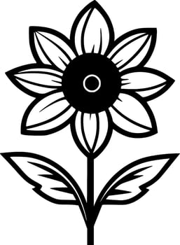 Flower - High Quality Vector Logo - Vector illustration ideal for T-shirt graphic