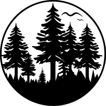 Forest - High Quality Vector Logo - Vector illustration ideal for T-shirt graphic