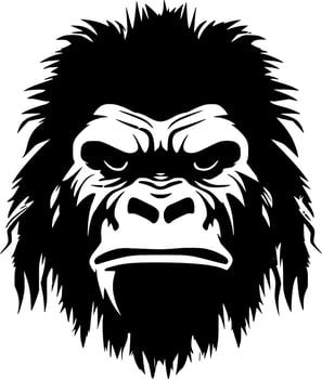 Gorilla - High Quality Vector Logo - Vector illustration ideal for T-shirt graphic
