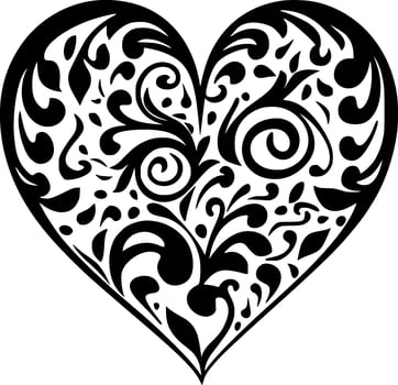 Heart, Minimalist and Simple Silhouette - Vector illustration