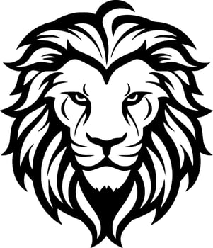 Lion - Minimalist and Flat Logo - Vector illustration