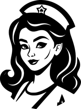 Nurse - High Quality Vector Logo - Vector illustration ideal for T-shirt graphic