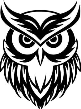 Owl - Minimalist and Flat Logo - Vector illustration