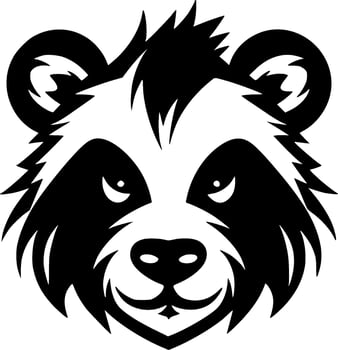 Panda - Minimalist and Flat Logo - Vector illustration