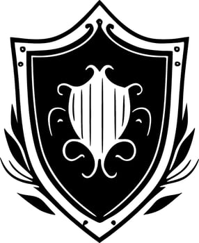 Shield - Minimalist and Flat Logo - Vector illustration