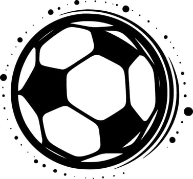 Football, Minimalist and Simple Silhouette - Vector illustration