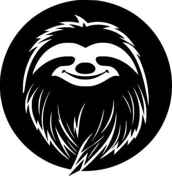 Sloth, Minimalist and Simple Silhouette - Vector illustration