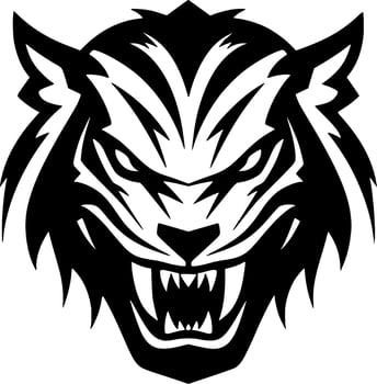 Tiger - Minimalist and Flat Logo - Vector illustration