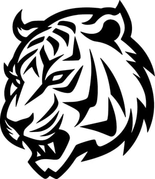 Tiger - Minimalist and Flat Logo - Vector illustration