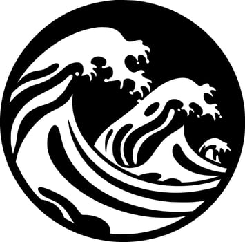 Wave - High Quality Vector Logo - Vector illustration ideal for T-shirt graphic